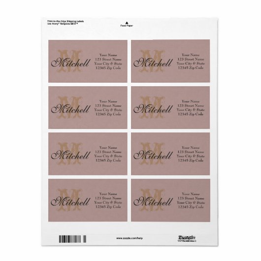 Personalisierte Versandadressen (Vorne)