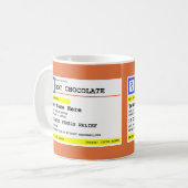 Personalisierte Verschreibung Hot Chocole oder Kaffeetasse (Vorderseite Links)