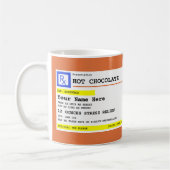 Personalisierte Verschreibung Hot Chocole oder Kaffeetasse (Links)