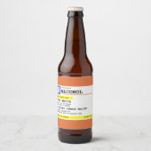 Personalisierte Verschreibung Humorer Alkohol Bierflaschenetikett (Vorderseite)