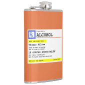 Personalisierte Verschreibung Humorer Alkohol Flachmann (Rechts)