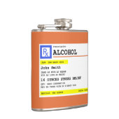 Personalisierte Verschreibung Humorer Alkohol Flachmann (Rechts)