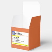 Personalisierte Verschreibung Humorer Alkohol Geschenkschachtel (Geöffnet)