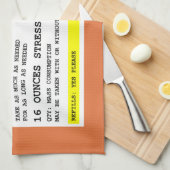 Personalisierte Verschreibung Humorer Alkohol     Geschirrtuch (Viertel Falte)