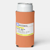 Personalisierte Verschreibung Humorer Alkohol Selters Dosenkühler (Seltzer Vorderseite)