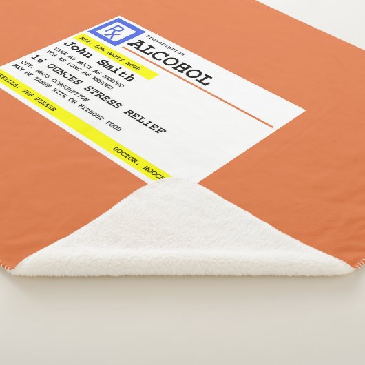 Personalisierte Verschreibung Humorer Alkohol Sherpadecke (3/4)