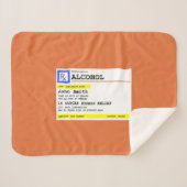 Personalisierte Verschreibung Humorer Alkohol Sherpadecke (Vorderseite (Horizontal))