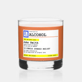 Personalisierte Verschreibung Humorer Alkohol Whiskyglas (Vorderseite)