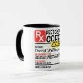 Personalisierte Verschreibung Kaffeekocher Tasse (Vorderseite Links)