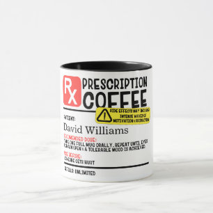 Personalisierte Verschreibung Kaffeekocher Tasse