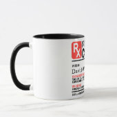 Personalisierte Verschreibung Kaffeekocher Tasse (Links)
