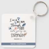 Personalisierte Verse Schlüsselanhänger (Rückseite)