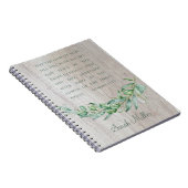 Personalisierte Verse-Studie mit dem Heiligen Geis Notizblock (Rechte Seite)