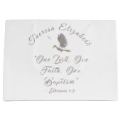 Personalisierte Verse Taufe Große Geschenktüte (Vorderseite)