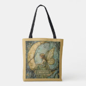 Personalisierte verzauberte Fee und Halbmond Tasche (Rückseite)