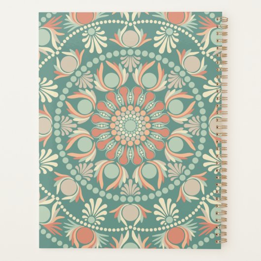 Personalisierte Verzierte Retro Sage und Sand Mand Planer (Rückseite)