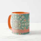 Personalisierte Verzierte Retro Sage und Sand Mand Tasse (Vorderseite Links)