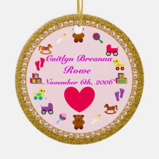 Personalisierte Verzierung der Enkelin Weihnachts Keramik Ornament