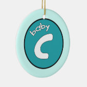 Personalisierte Verzierung "des Baby-C" für Keramikornament (Rechts)