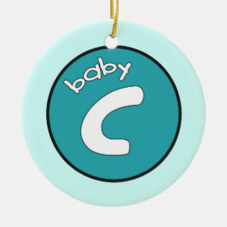 Personalisierte Verzierung "des Baby-C" für Keramikornament