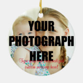 Personalisierte Verzierung des Babys erstes Keramikornament (Hinten)