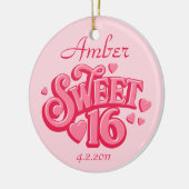 Personalisierte Verzierung des Schatz-16 Keramik Ornament (Links)