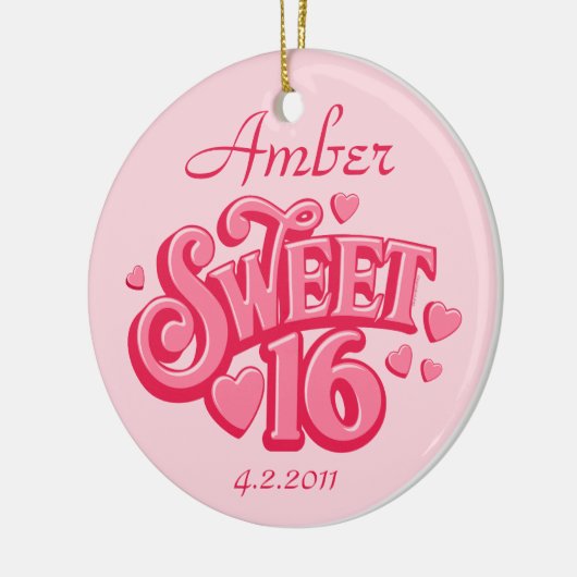 Personalisierte Verzierung des Schatz-16 Keramik Ornament (Links)