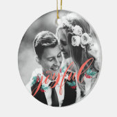 Personalisierte Verzierung für Jungvermählten Keramikornament (Links)