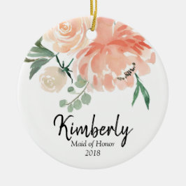 Personalisierte Verzierung für Trauzeugin Keramik Ornament