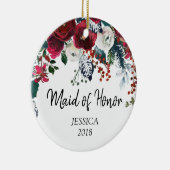 Personalisierte Verzierung für Trauzeugin Keramik Ornament (Rechts)