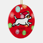 Personalisierte Verzierung Jack-Russell-Terrier-2 Keramik Ornament (Rechts)