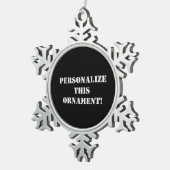 Personalisierte Verzierung, Sonderverzierung, Weih Schneeflocken Zinn-Ornament (Rechts)