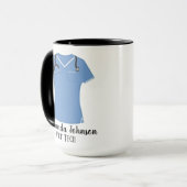 Personalisierte Veterinärkontrollleuchten Tasse (Vorderseite Links)