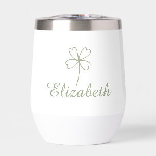 Personalisierte Vierblättriges Kleeblatt Wasserfla