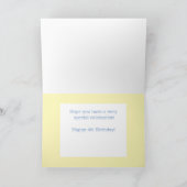 Personalisierte Vierte Geburtstagskarte! Karte (Innenseite)