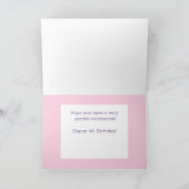 Personalisierte Vierte Geburtstagskarte! Karte (Innenseite)
