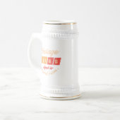 Personalisierte vierzig Vintage 40. Geburtstagsfei Bierglas (Vorderseite Links)