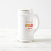 Personalisierte vierzig Vintage 40. Geburtstagsfei Bierglas (VorderseiteRechts)