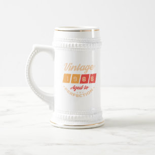 Personalisierte vierzig Vintage 40. Geburtstagsfei Bierglas