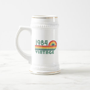 Personalisierte vierzig Vintage 40. Geburtstagsfei Bierglas
