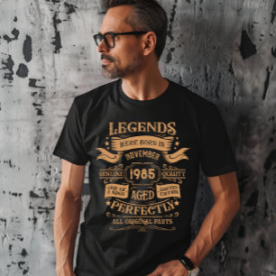 Personalisierte vierzig Vintage 40. Geburtstagsfei T-Shirt
