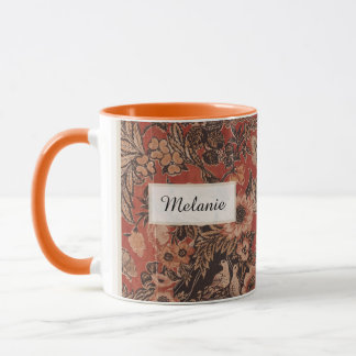 Personalisierte viktorianische Botanik Tasse