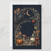 Personalisierte viktorianische Samhain-Raben-Abend (Rückseite)