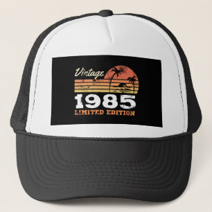 Personalisierte Vintage 1985 limitierte Auflage Truckerkappe