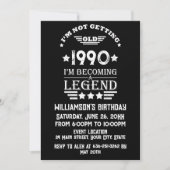 Personalisierte Vintage 35. Geburtstagsgeschenke Einladung (Vorderseite)