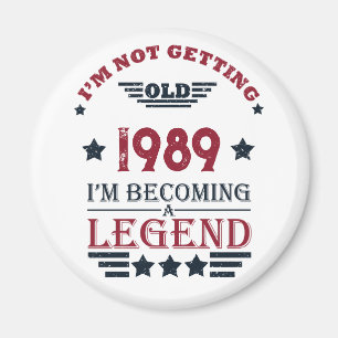 Personalisierte Vintage 35. Geburtstagsgeschenke Magnet