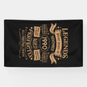 Personalisierte Vintage 35. Geburtstagsparty Banner (Horizontal)