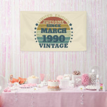 Personalisierte Vintage 35. Geburtstagsparty