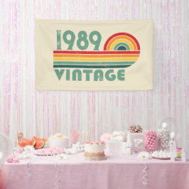 Personalisierte Vintage 35. Geburtstagsparty Banner
