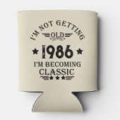 Personalisierte Vintage 35. Geburtstagsparty Dosenkühler (Rückseite)